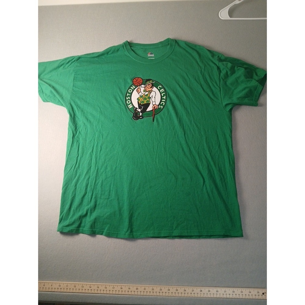 BOSTON CELTICS basketball short sleeve irish green color T-shirt Magestix 2XL!!